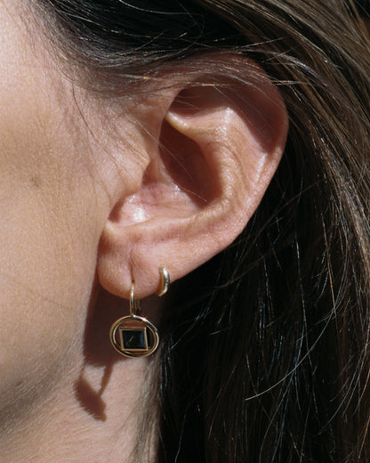 Jardin Earrings (princess-cut sapphire)