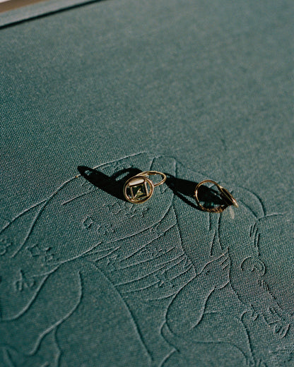 Jardin Earrings (princess-cut sapphire)