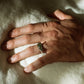 Memphis Ring - sapphire + jade
