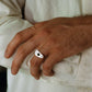 Memphis Ring - sapphire + jade