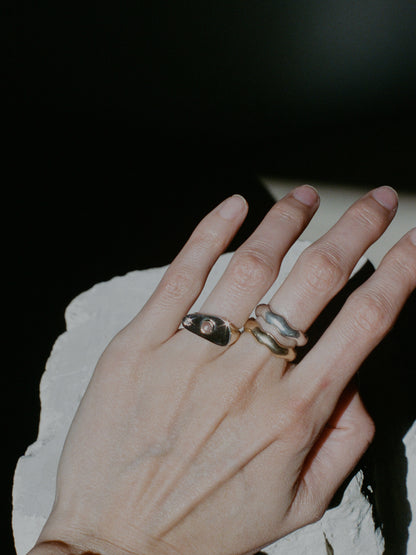 Memphis Ring (in diamond and quartz)